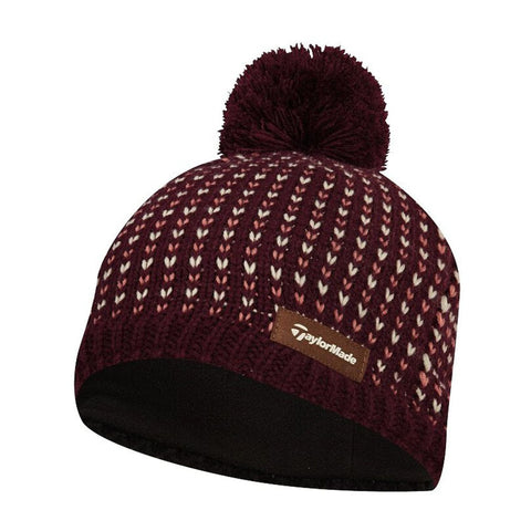 W Beanie Bobble Rot