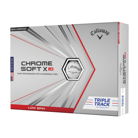 Chromesoft X LS Triple Track 2021 12 Golfbälle Wei