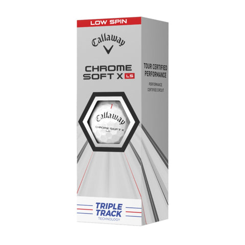 Chromesoft X LS Triple Track 2021 12 Golfbälle Wei