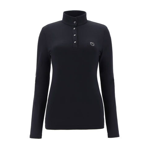 W Adelita LS Polo Schwarz