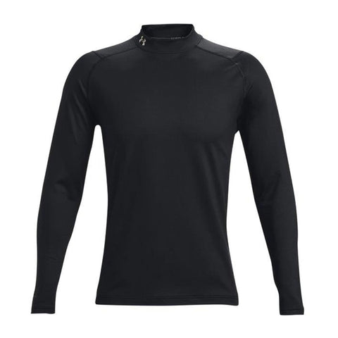 M Polo Mock Langarm Schwarz