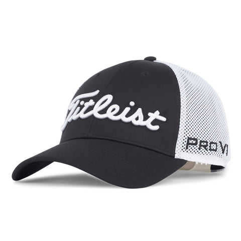 Tour Performance Mesh Golfkappe Schwarz/Weiß Herre