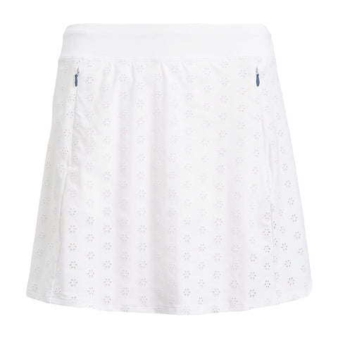 W Eyelet Skirt White