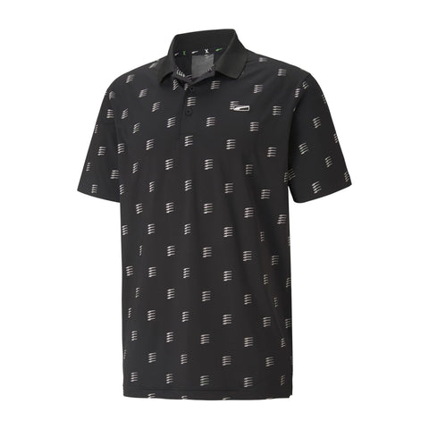 M MATTR Moving Day SS Polo Black