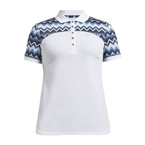 Element Block Polo Zigzag Blue