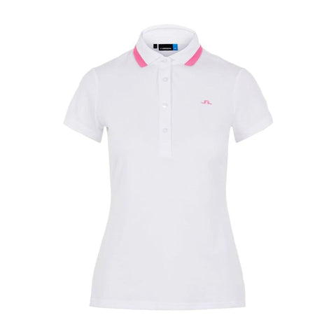 W Alve-Cotton Poly Polo White