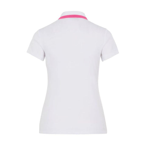 W Alve-Cotton Poly Polo White