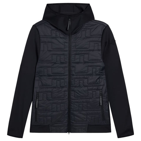 Quilt Hybrid Hood Jacket Herren Schwarz
