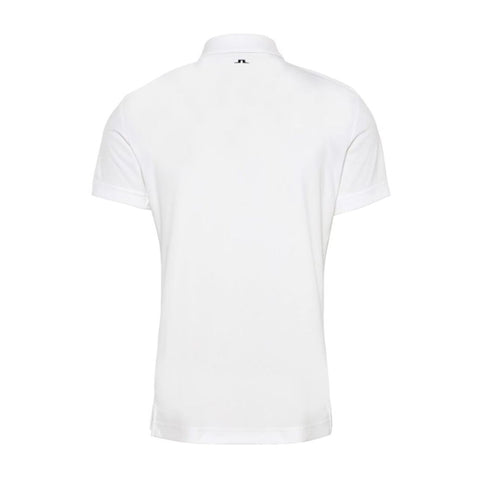 M Clark Print Slim Fit-TX Jersey Polo White