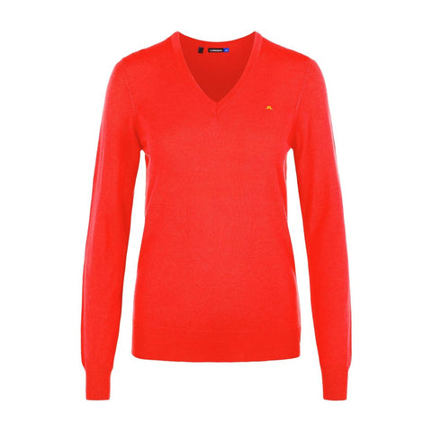 W Amaya-True Merino Sweater Tomato Red