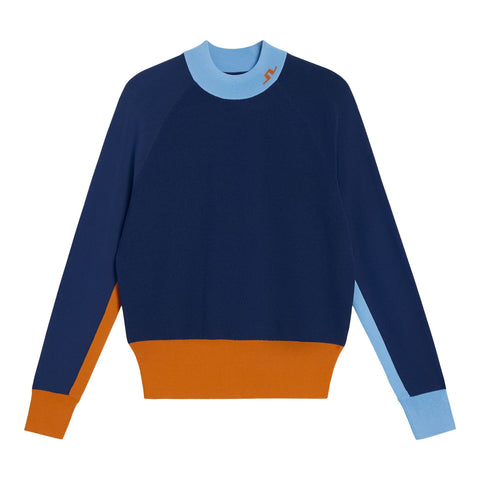 Zoe Knitted Sweater Damen Estate Blue