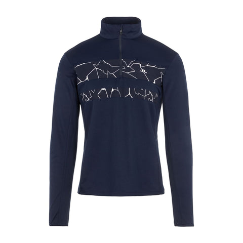 Mid Layer Bran Print JL Navyblau