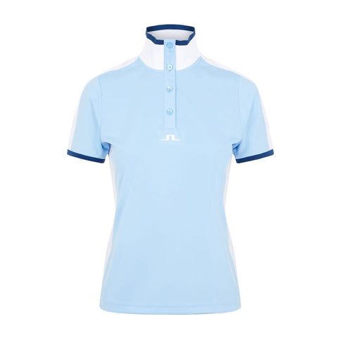W Minna SS Polo Summer Blue