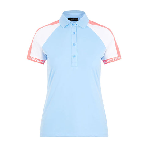 W Perinne SS Polo Summer Blue