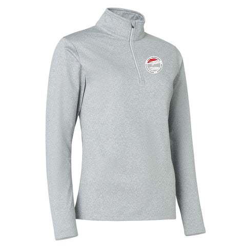 Golfpullover Dunbar 1/2 Zip Fleece Grau Damen "KSV