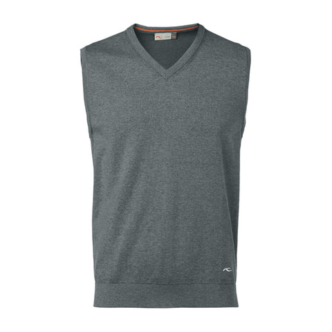 M Kirk V-Neck Vest Steel Greymelange