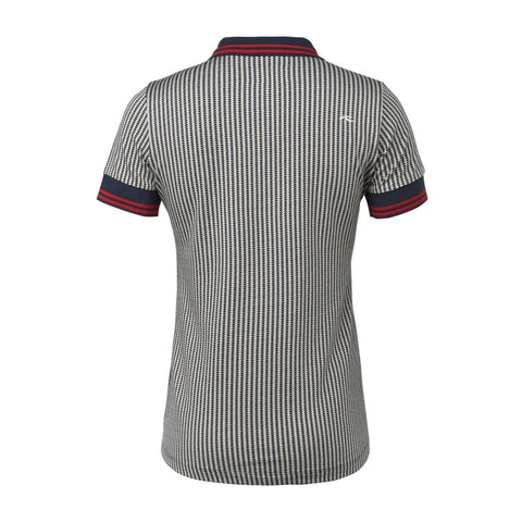 W Ella Structure SS Polo Atlanta Blue/Buttercr
