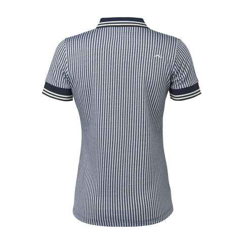 W Ella Structure SS Polo Atlanta Blue/White