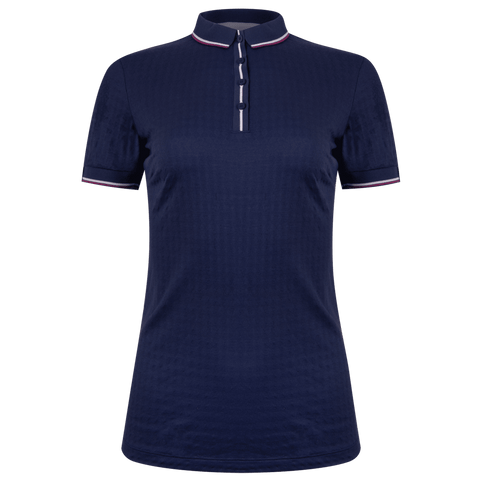 W Emmy Structure Polo SS Atlanta Blau/Blau