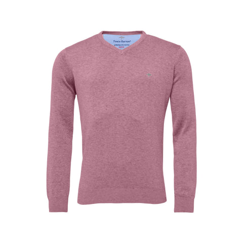 V-Neck Superfine Golf Pullover Herren Lilac