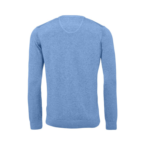 V-Neck Superfine Golf Pullover Herren Light Sky