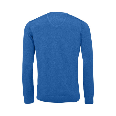 V-Neck Superfine Golf Pullover Herren Bright Ocean