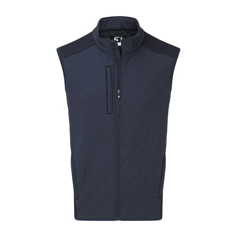 M Fleece Quilted Vest Navy
