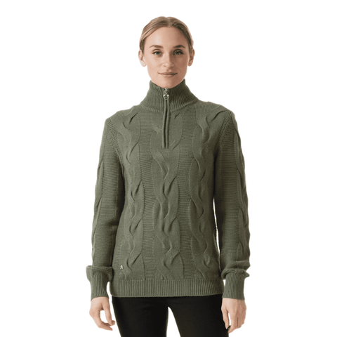 Addie Golf Pullover Lining Langarm Moss Damen