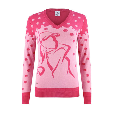 Pullover mit V-Ausschnitt W Aim Fruit Punch