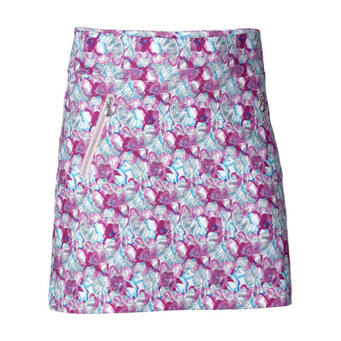 Paisley Skort 45 cm Azul