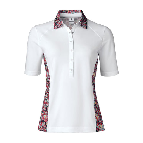 Rickie Damen Polo 1/2-Arm Weiß