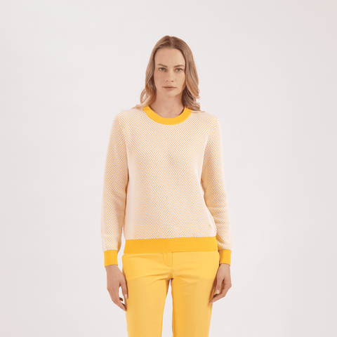 Natura Pullover Gelb gemustert Damen