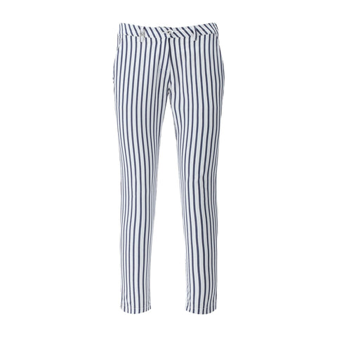 Hose Si W Weiß/Blau