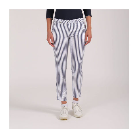 Hose Si W Weiß/Blau