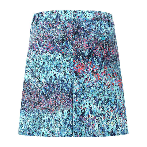 Skirt Jenelle W Blau gemustert