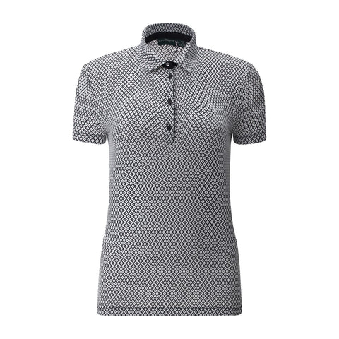 W Abito SS Polo Schwarz/Weiß