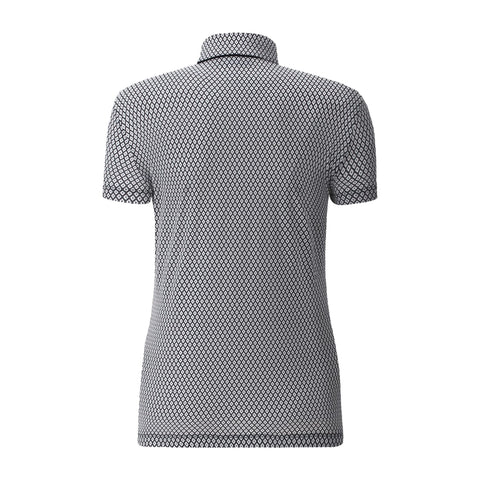 W Abito SS Polo Schwarz/Weiß