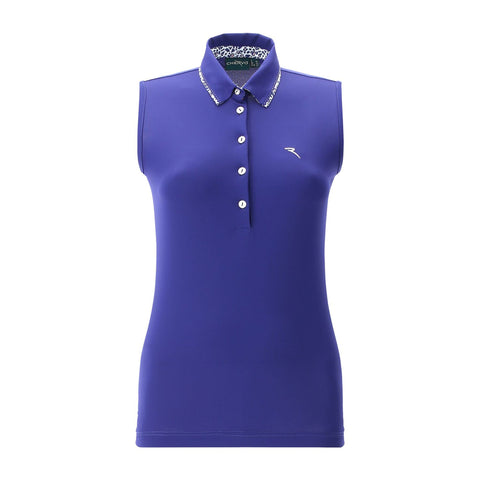 W Asuncion SL Polo Blau (Kragen-Muster)