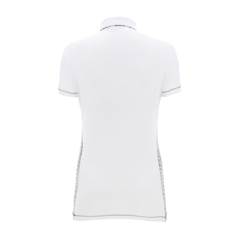 W Aibo SS Polo Weiß/Grün gemustert