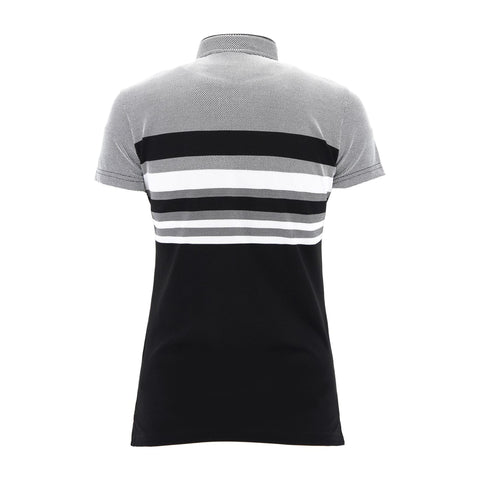 W Annetta SS Polo Weiß/Schwarz