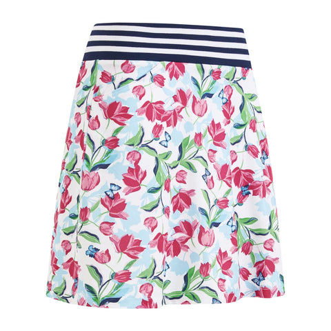 Skort Brushstroke Print W Brilliant Weiß