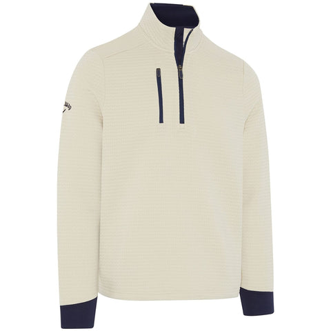 Midweight Textured 1/4 Zip Fleece