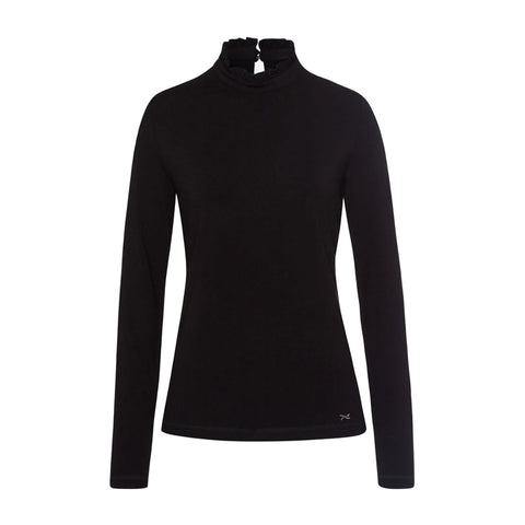 W Tea Nica LS Polo Black