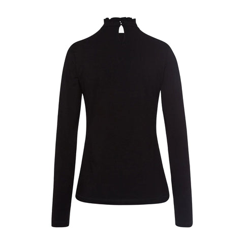 W Tea Nica LS Polo Black