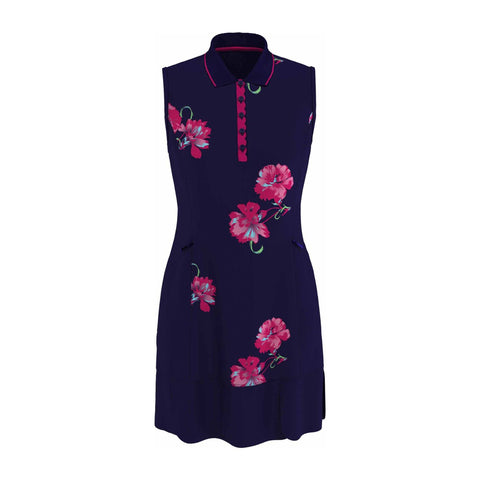 Kleid Floral Print W Peacoat