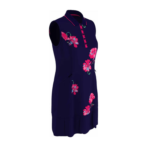 Kleid Floral Print W Peacoat