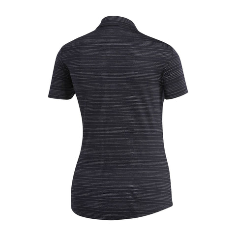 W Microdot SS Polo Black/White
