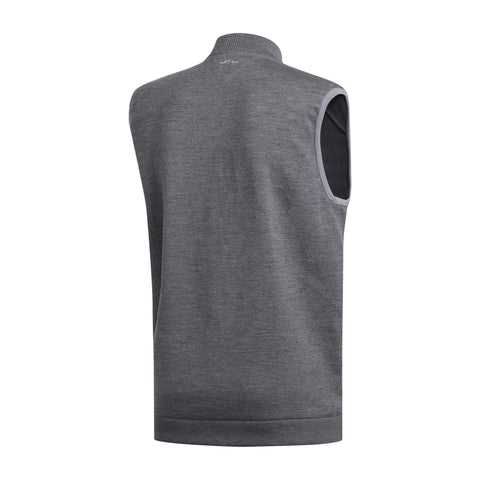 Gilet Adipure Quilted Hybrid Knit Grau