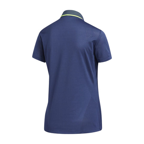 W Aeroready Engineered SS Polo Tech Indigo