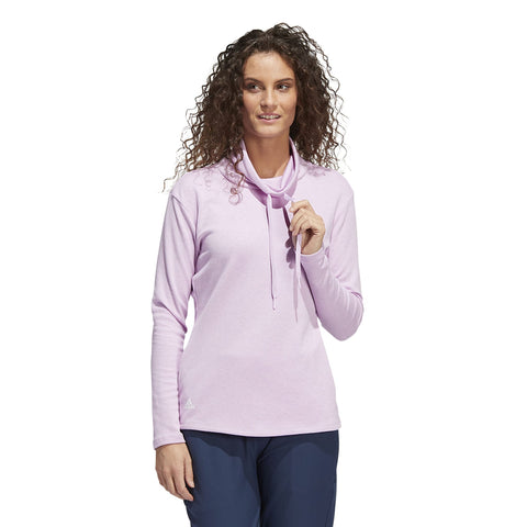 Melange High Mock Golf Pullover Bliss Lilac Mel Da